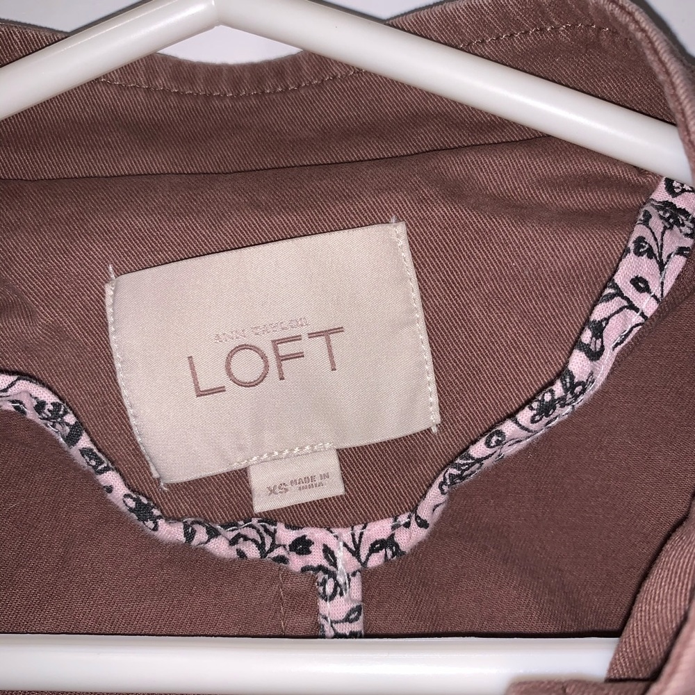LOFT brown button down jacket - Picture 5 of 5